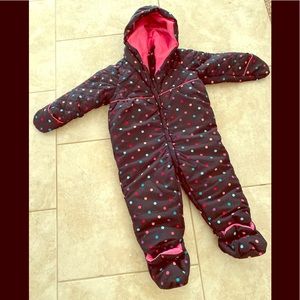 Baby girl snow suit NWOT